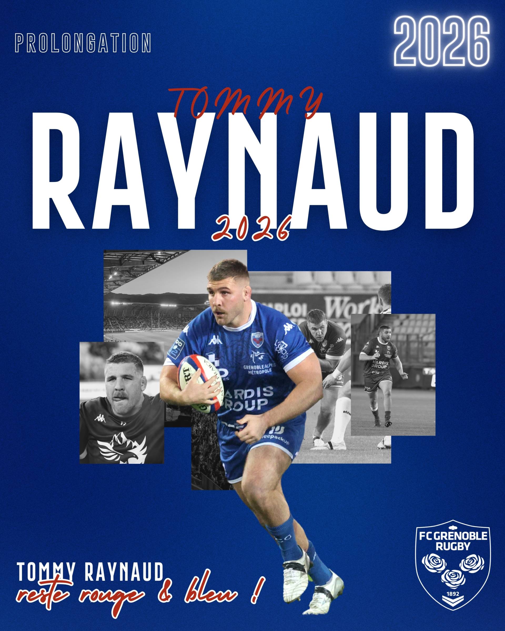 Tommy Raynaud Extends Contract with FC Grenoble Rugby Until 2026